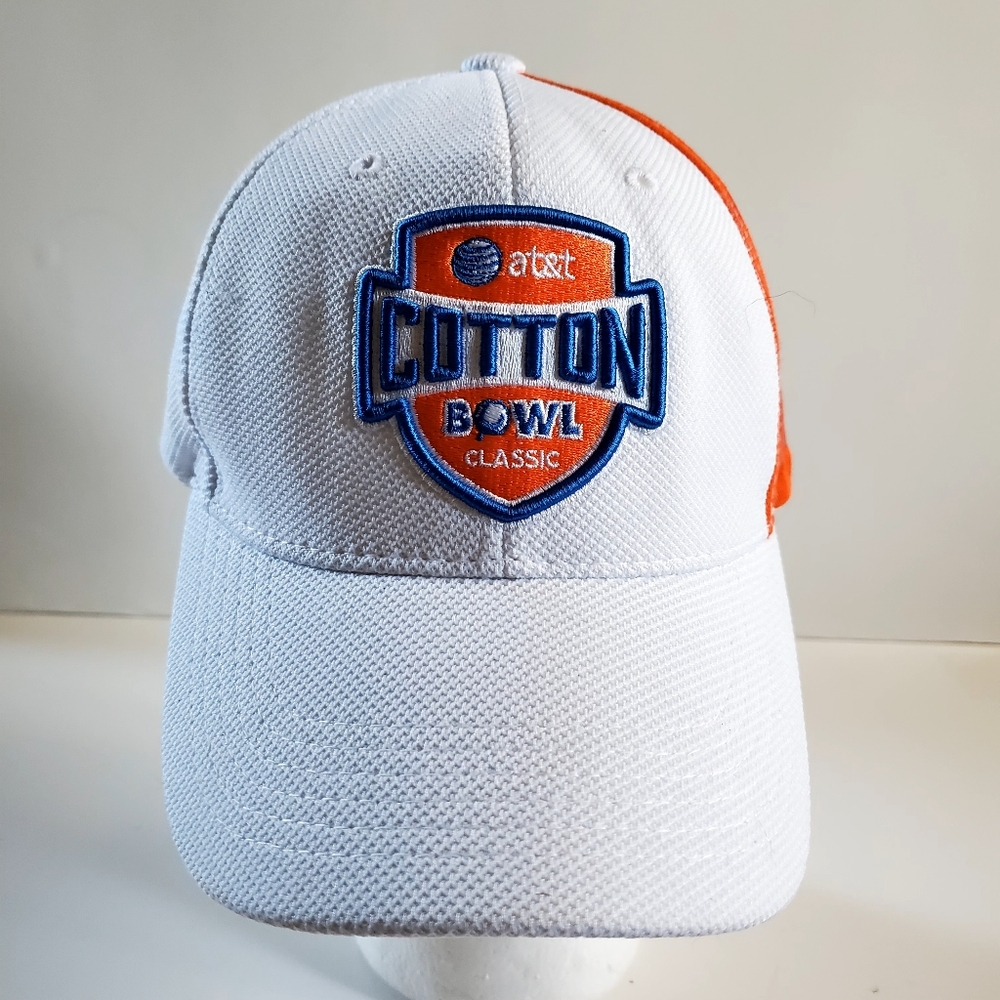 White and Orange Cotton Bowl Classic Cap 2014